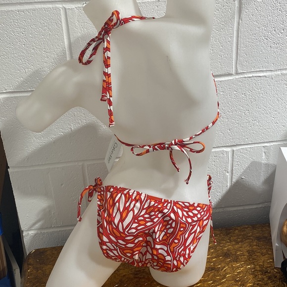Calvin klein Two Piece Bikini Swimsuit Swimwear String Medium New - Picture 5 of 5